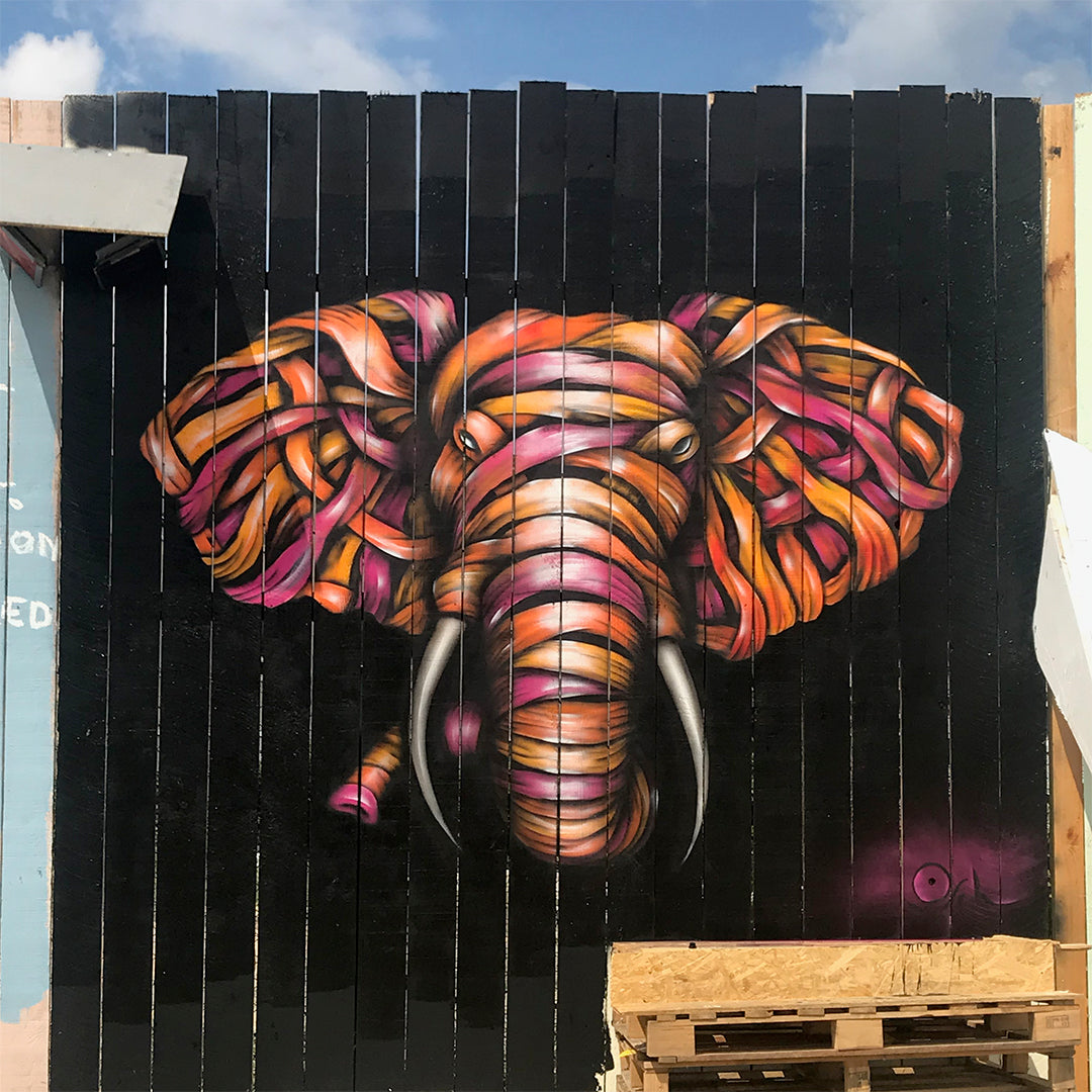 "Ribboned Elephant" (2018)