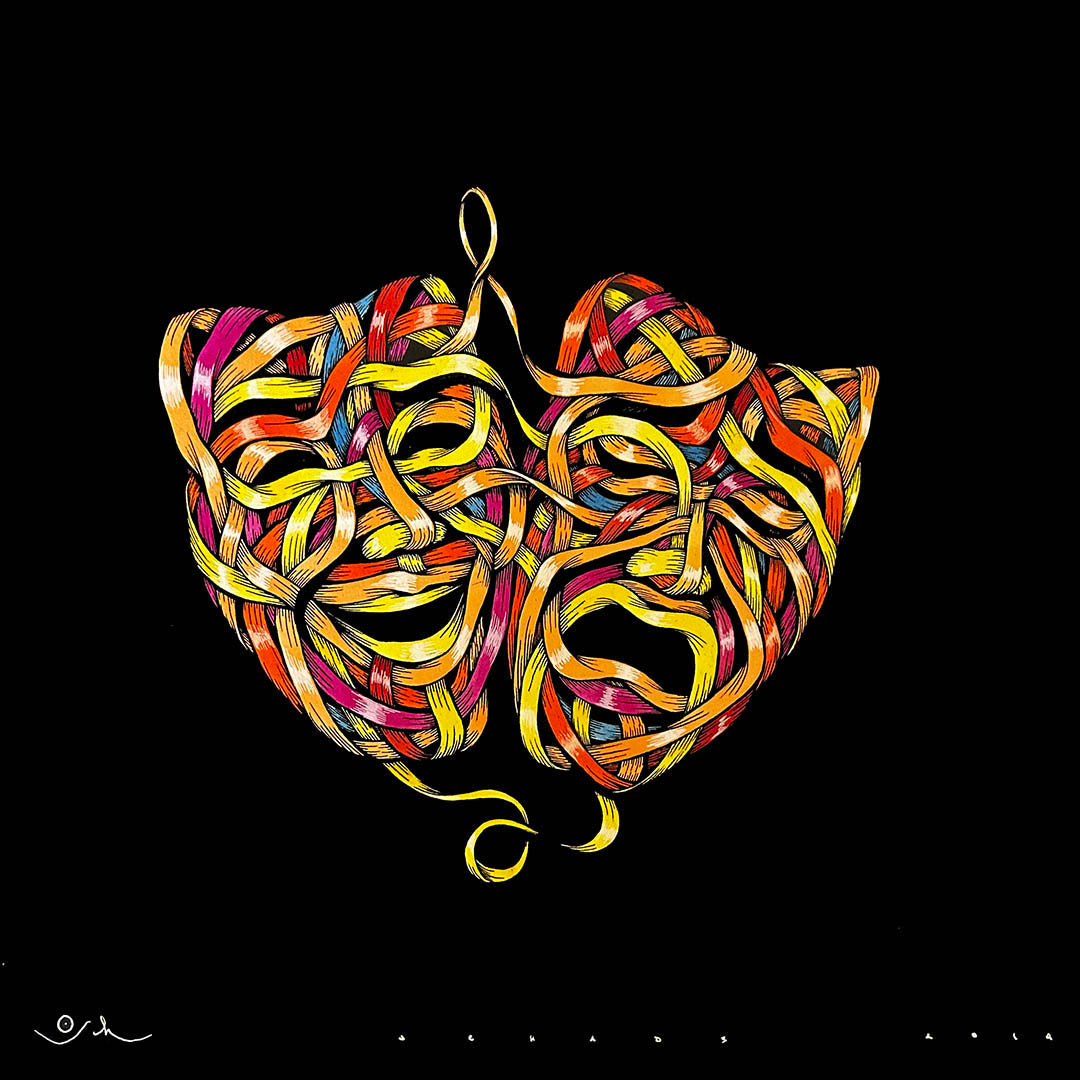 "Comedy-Tragedy Mask" (2014)