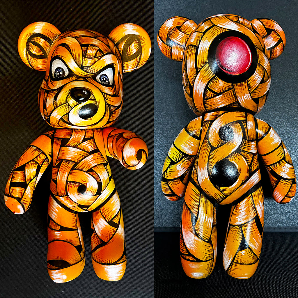 "Ribboned Fluid Bear" - Orange - (2026)