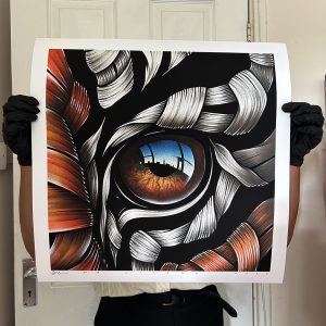 Otto Schade AKA Osch - Feline Consciousness Limited Edition Print 
